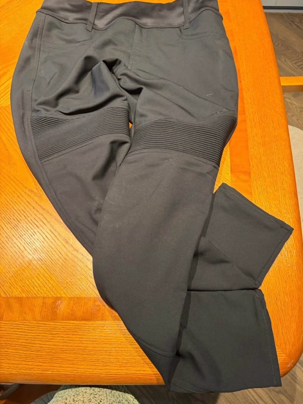 Women’s Black Moto-Style Stretch Bottoms